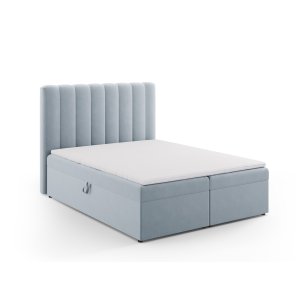 MICADONI Kelp Boxspring seng, m. sengegavl, Boxspring/madras, topmadras - bl fljl (200x160)