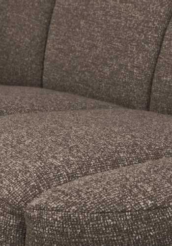 WOOOD Mojo 2-sits bnkelement, vnster - brun melange boucl