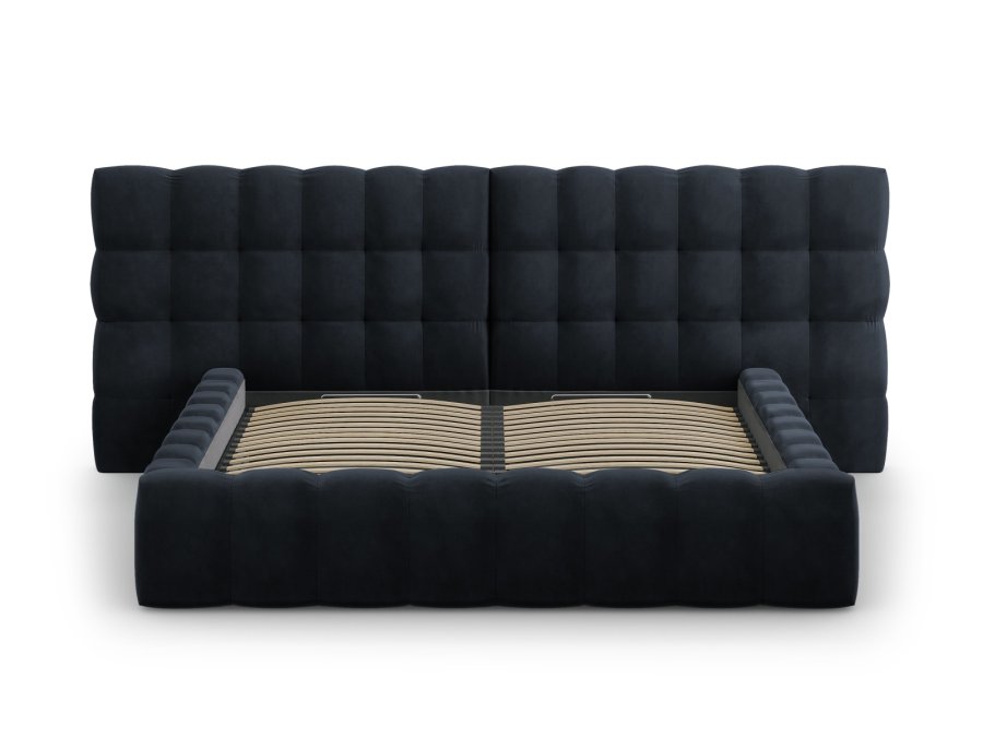 MICADONI Mamaia sengeramme, med dobbel sengegavl og lameller - bl flyel (140x200)