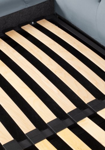 MICADONI Mamaia sengeramme, med dobbel sengegavl og lameller - bl flyel (160x200)