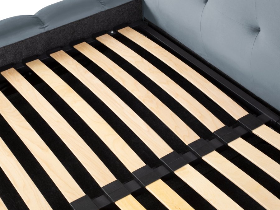 MICADONI Mamaia sengeramme, med dobbel sengegavl og lameller - bl flyel (160x200)