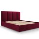 MICADONI Pyla sengeramme, med sengegavl og lameller - rd flyel (140x200)