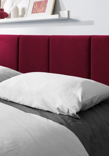 MICADONI Pyla sengeramme, med sengegavl og lameller - rd flyel (140x200)