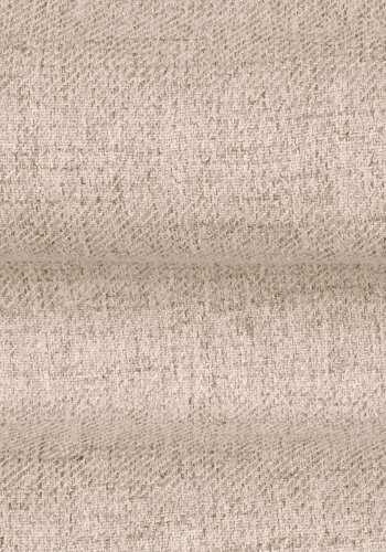 MICADONI Mamaia benk,, 2 seter, rektangulr - beige stoff og svart metall (62x133x41)