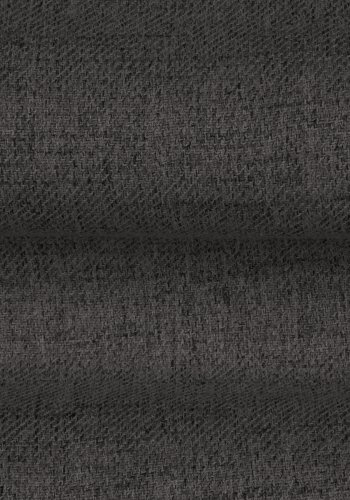 MICADONI Mamaia benk,, 2 seter, rektangulr - antrasittgr stoff og svart metall (62x133x41)