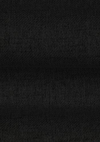 MICADONI Mamaia benk,, 2 seter, rektangulr - svart stoff og svart metall (62x133x41)