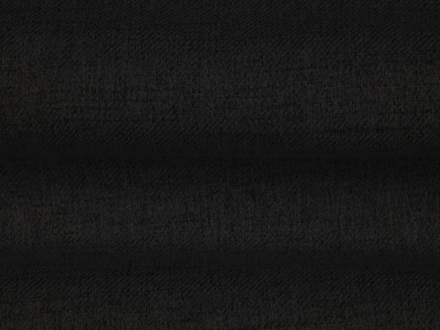 MICADONI Mamaia benk,, 2 seter, rektangulr - svart stoff og svart metall (62x133x41)