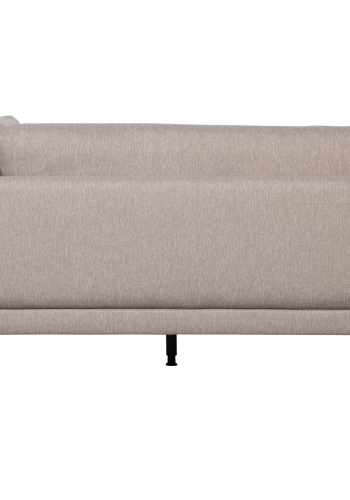 WOOOD Couple spisebnk, hjrne, venstre, m. hynder - natur meleret melange stof og sorte ben