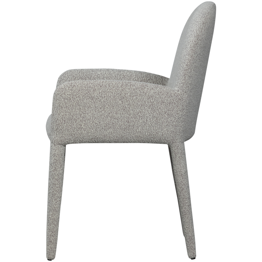 WOOOD Elegance spisebordsstol, m. armln - gr polyester