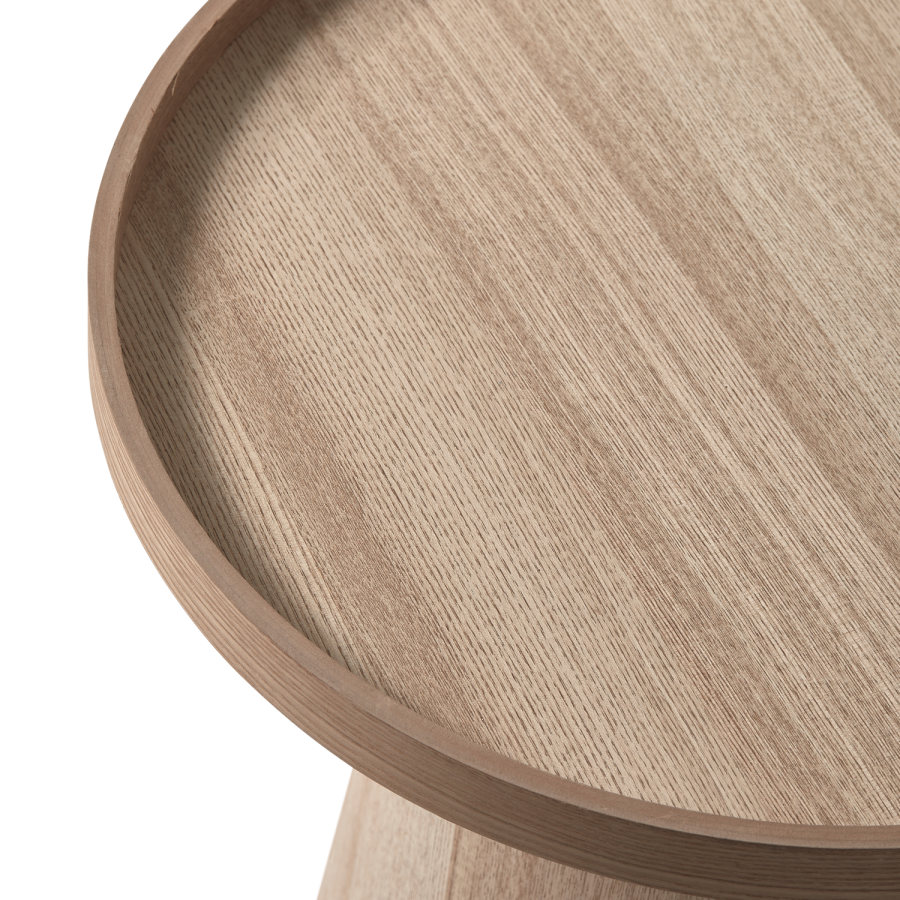 WOOOD MAUD SIDOBORD I KONISKT TRÄ NATURLIGT 38x39CM