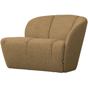 WOOOD Mojo 2-sits bnkelement, hger - gul/brun melange boucl