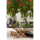 WOOOD DELTA PICKNICK GARDEN bord ALUMINIUM TERRA 220x100CM