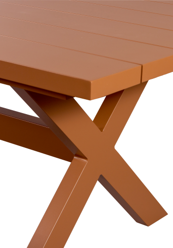 WOOOD DELTA PICKNICK GARDEN bord ALUMINIUM TERRA 220x100CM