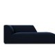 MICADONI Ruby sjeselong, hyre - bl flyel og svart plast (180x93x69)