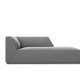 MICADONI Ruby sjeselong, hyre - gr flyel og svart plast (180x93x69)