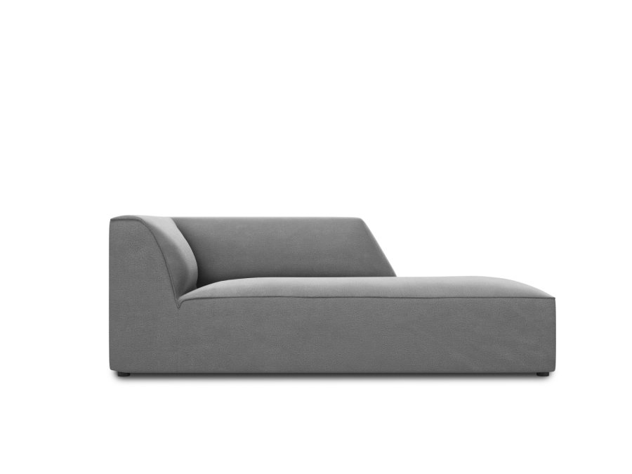 MICADONI Ruby sjeselong, hyre - gr flyel og svart plast (180x93x69)