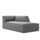 MICADONI Ruby sjeselong, hyre - gr flyel og svart plast (180x93x69)