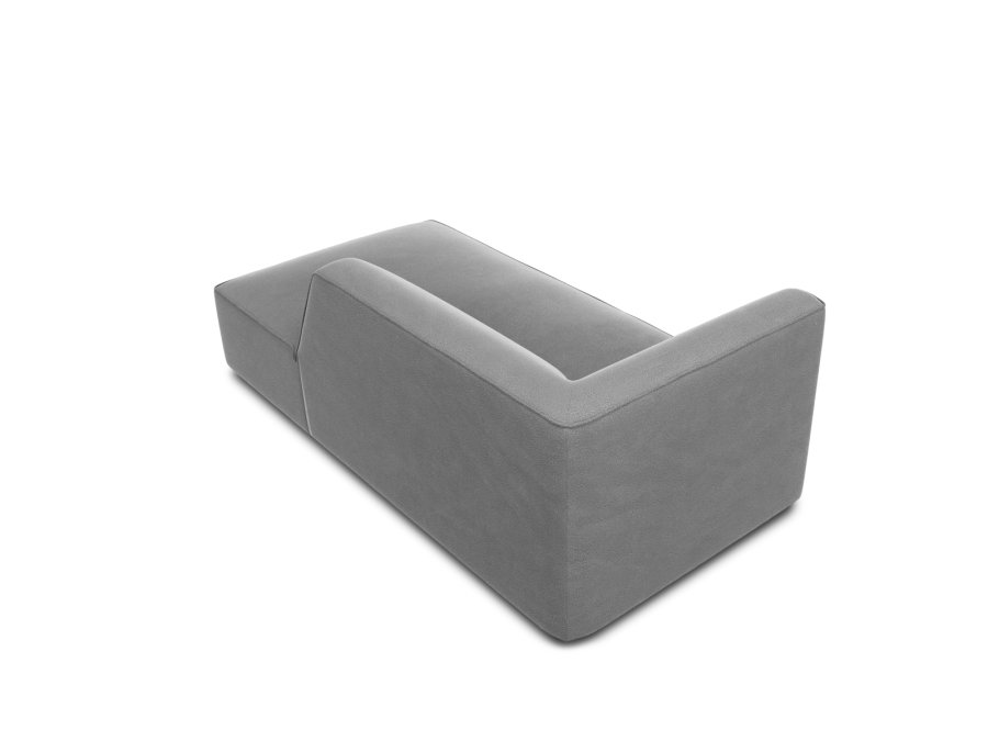 MICADONI Ruby sjeselong, hyre - gr flyel og svart plast (180x93x69)