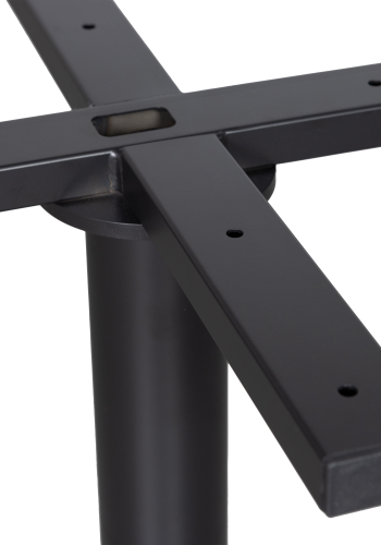 WOOOD BISTRO RUNDA RÖRBEN METALL MATTSVART 72x54CM