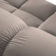 MICADONI Bellis hjrnesofa, venstre, 3 seter - beige flyel og sort plast