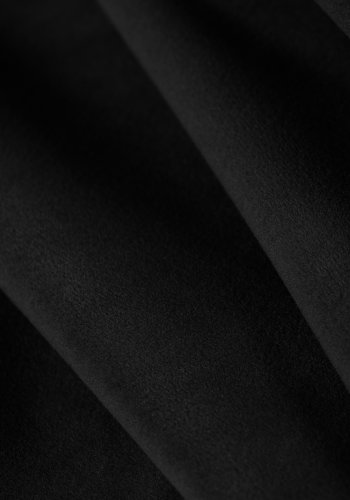 MICADONI Bellis hjrnesofa, venstre, 3 seter - svart flyel og sort plast