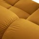 MICADONI Bellis Modular hjrnesofa, venstre, 4 seter - gul flyel og sort plast