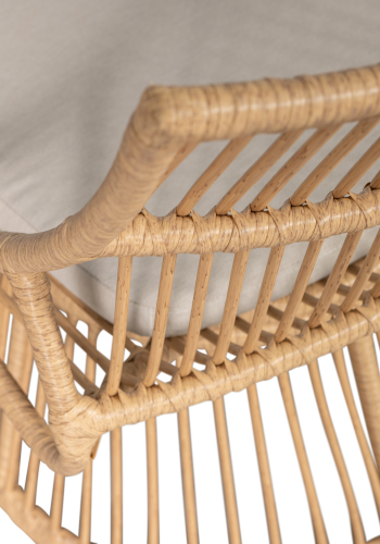 WOOOD ALATNA TRDGRDSSTOL I KONTRIG, NATURLIG