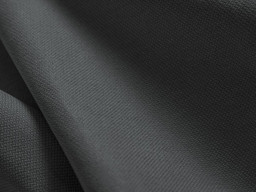 MICADONI Jodie hjrnesofa, venstre, 5 seter - antrasittgr stoff og sort plast