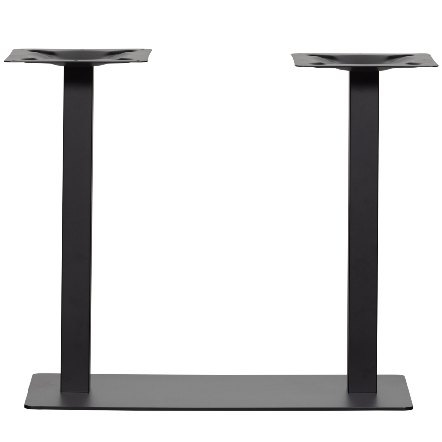 WOOOD BISTRO DUBBLA KVADRATISKA RÖRBEN METALL MATTSVART 72X80X40CM