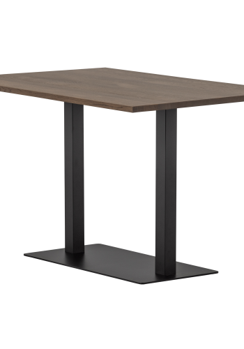 WOOOD BISTRO DUBBLA KVADRATISKA RÖRBEN METALL MATTSVART 72X80X40CM