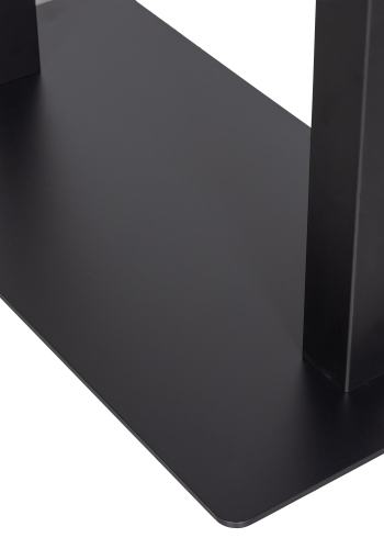 WOOOD BISTRO DUBBLA KVADRATISKA RÖRBEN METALL MATTSVART 72X80X40CM