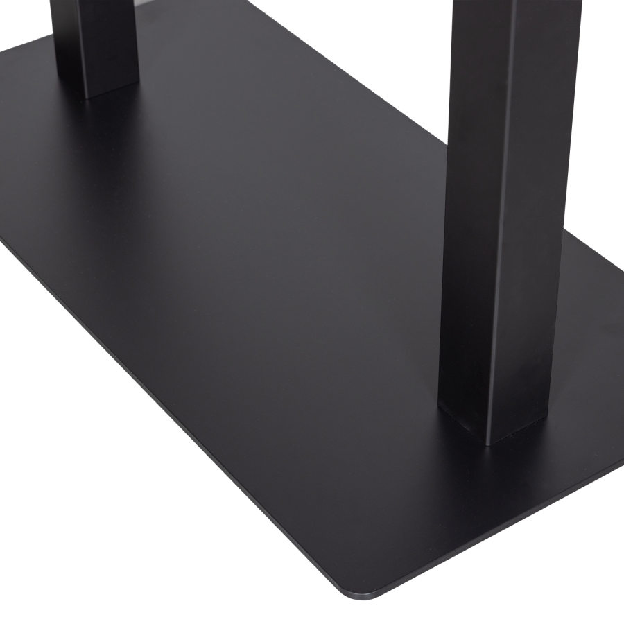 WOOOD BISTRO DUBBLA KVADRATISKA RÖRBEN METALL MATTSVART 72X80X40CM