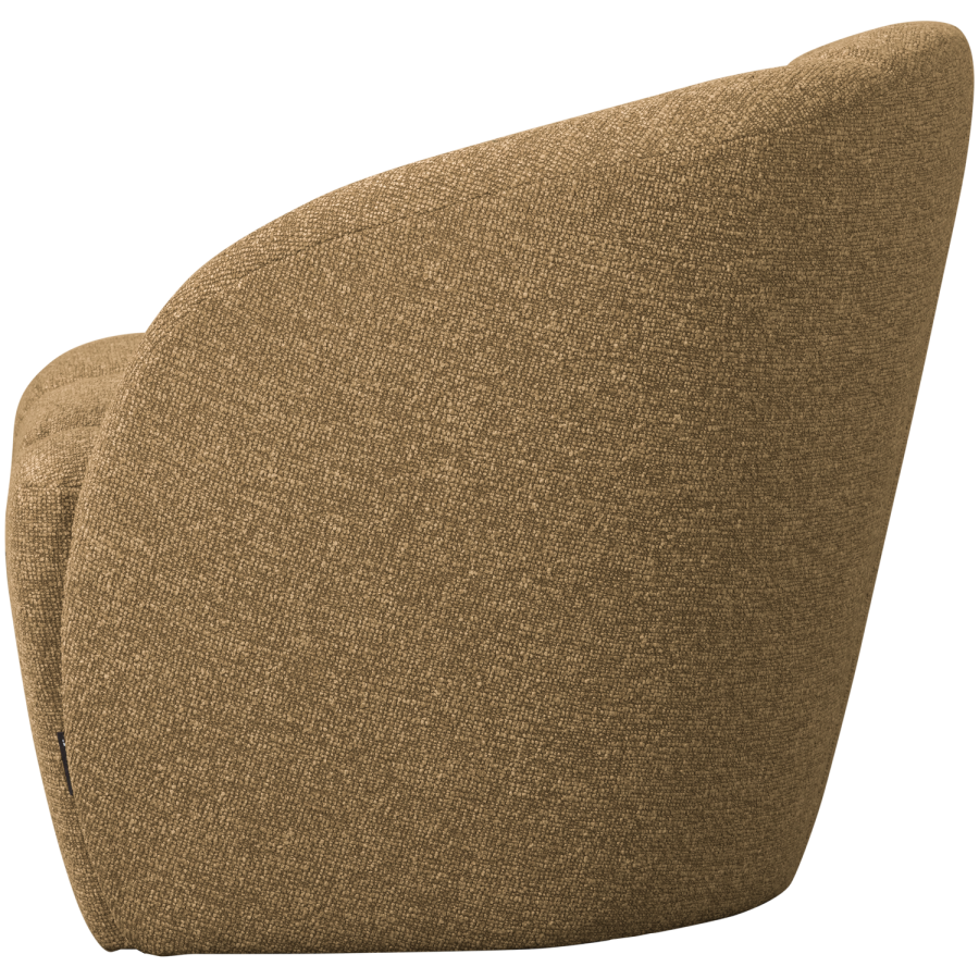 WOOOD Mojo 2-sits bnkelement, hger - gul/brun melange boucl