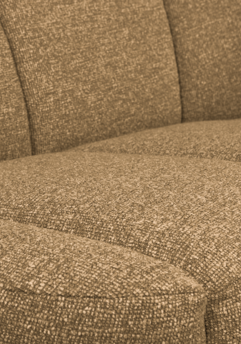 WOOOD Mojo 2-sits bnkelement, hger - gul/brun melange boucl