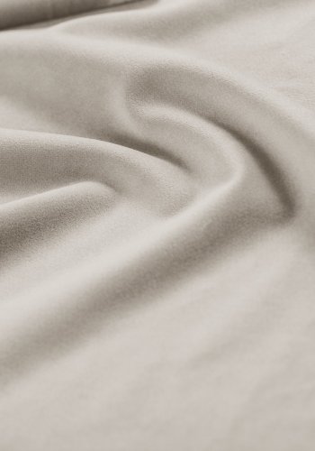 MICADONI Lupin Modulr pen hjrnesofa, venstre, 5 seter - beige flyel og sort plast