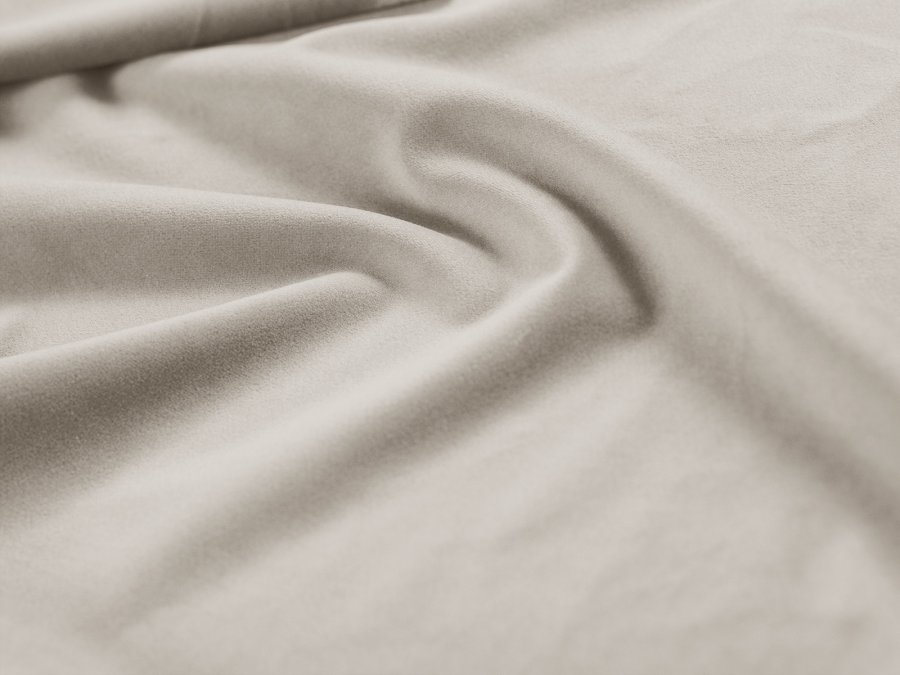 MICADONI Lupin Modulr pen hjrnesofa, venstre, 5 seter - beige flyel og sort plast