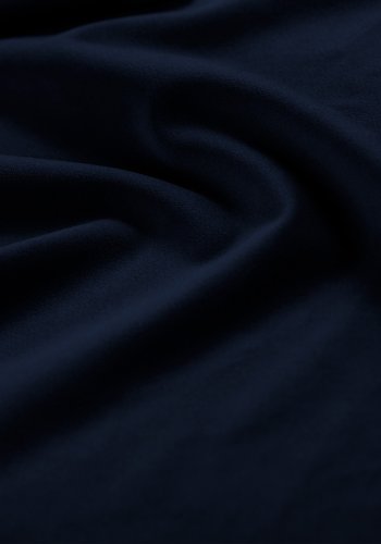 MICADONI Lupin Modulr pen hjrnesofa, venstre, 5 seter - bl flyel og sort plast