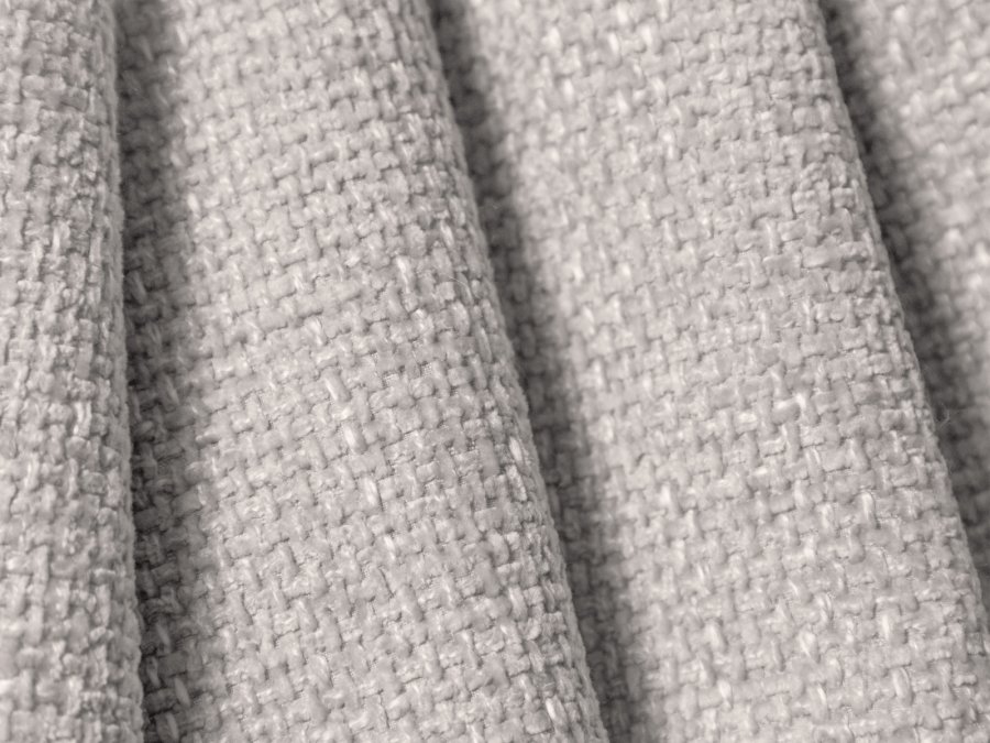 MICADONI Lupin Modulr pen hjrnesofa, venstre, 5 seter - gr chenille og sort plast