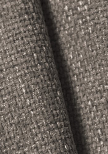 MICADONI Lupin Modulr pen hjrnesofa, venstre, 5 seter - gr chenille og sort plast