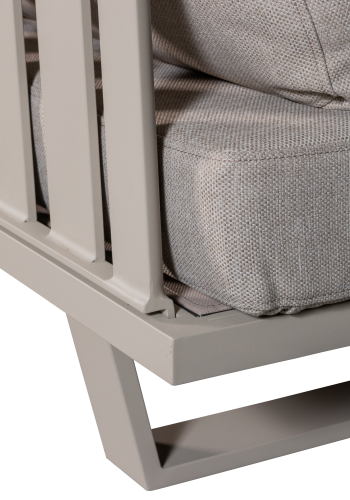 WOOOD BEAR 3-personers havebnk i aluminium, sand