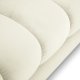 MICADONI Mamaia hjrnesofa, venstre, 5 seter - beige flyel og sort metall