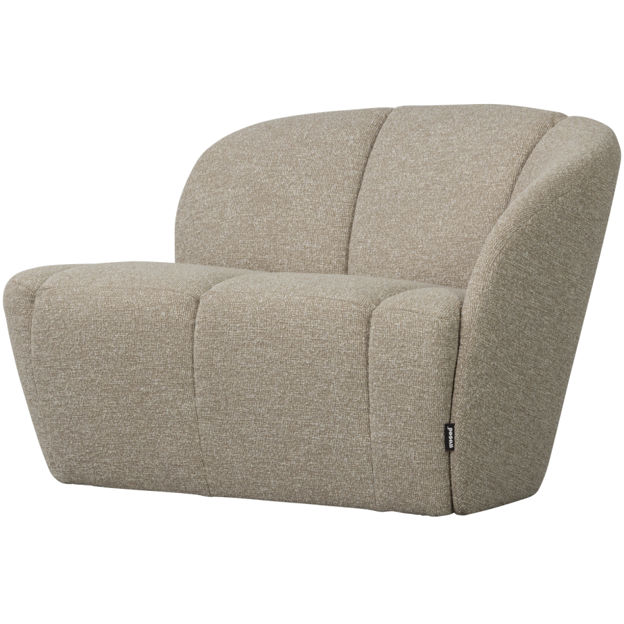 WOOOD Mojo 2-sits bnkelement, hger - beige melange boucl