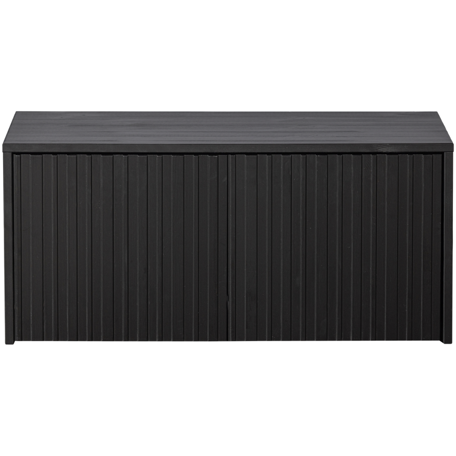 NYTT DJUPT VNINGSHANDFACK I FURU, SVART [fsc]