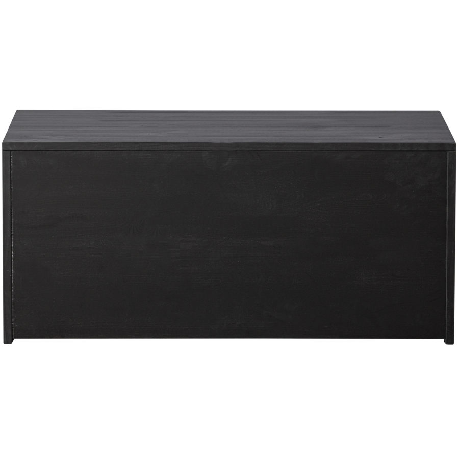 NYTT DJUPT VNINGSHANDFACK I FURU, SVART [fsc]