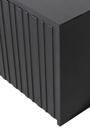 NYTT DJUPT VNINGSHANDFACK I FURU, SVART [fsc]