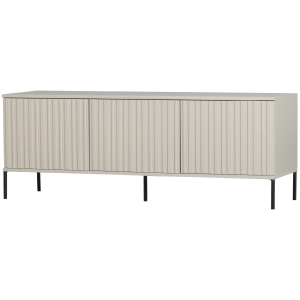 WOOOD Gravure TV-bord, m. 3 lger og 3 hylder - gr fyrretr (150x44)