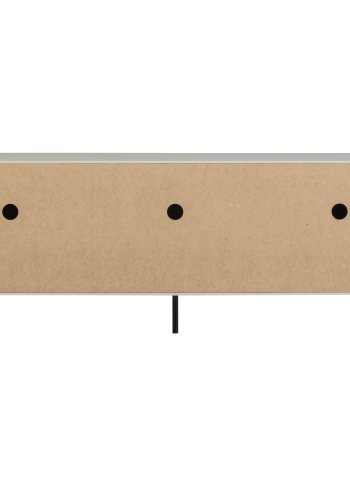 WOOOD Gravure TV-bord, m. 3 lger og 3 hylder - gr fyrretr (150x44)