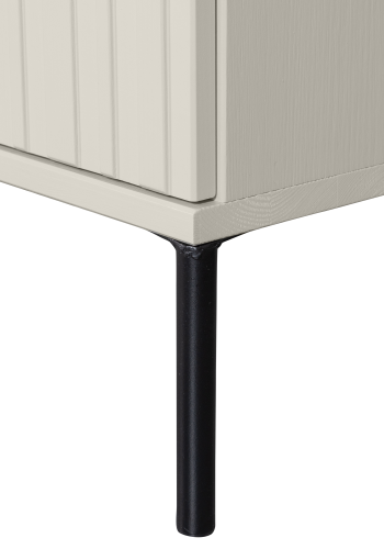 WOOOD Gravure TV-bord, m. 3 lger og 3 hylder - gr fyrretr (150x44)