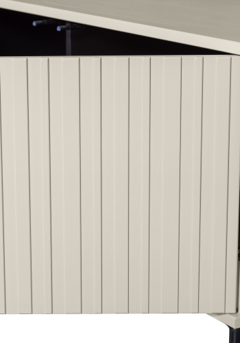 WOOOD Gravure TV-bord, m. 3 lger og 3 hylder - gr fyrretr (150x44)