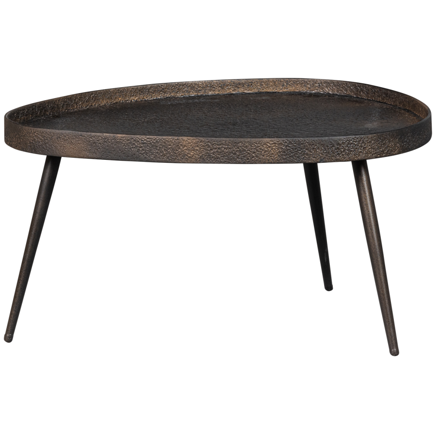 TRÄSET MED 2 - RA SIDOBORD I ANTIK BRONS